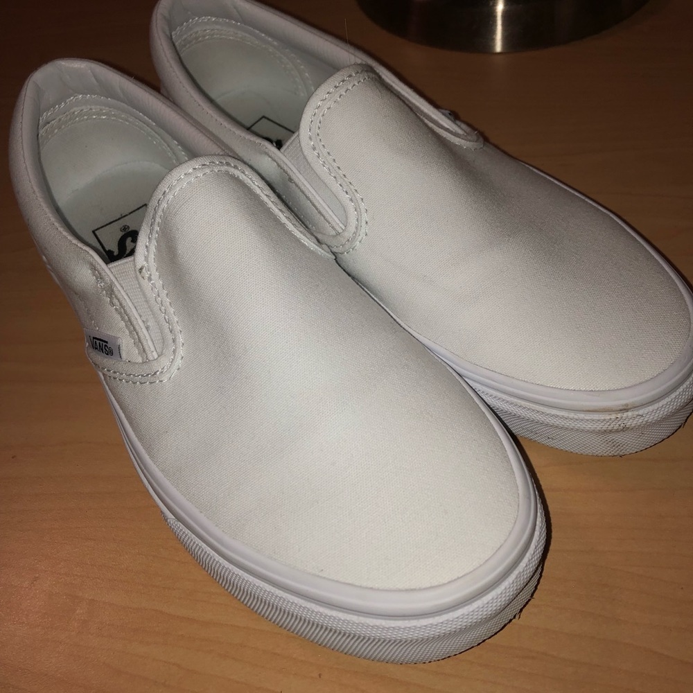 White vans (slip on)
